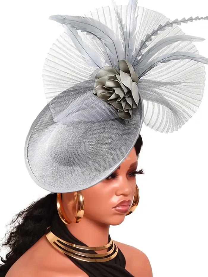 Chapeau fascinateur en maille marine pour femmes