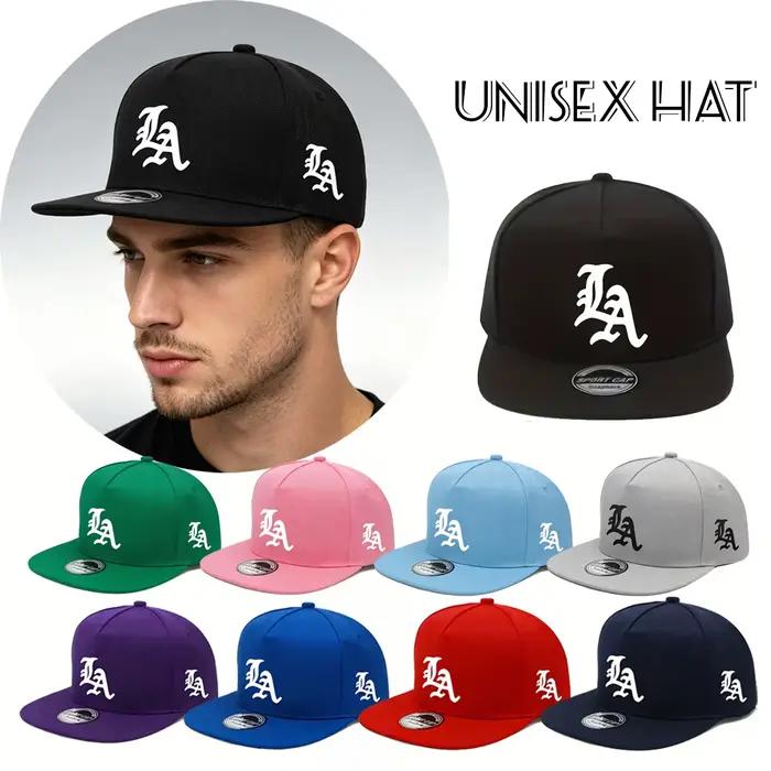Casquette snapback avec lettres « LA» imprimées