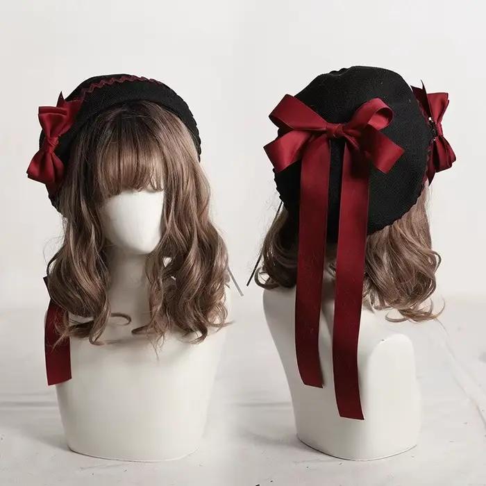 Béret Lolita mignon pour femmes et filles