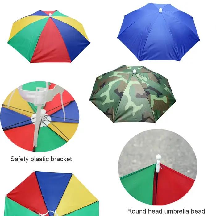 Chapeau de parapluie de pluie portable