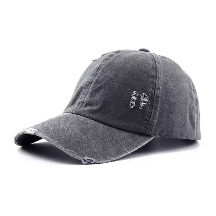 Casquette de baseball en coton délavé pour femme