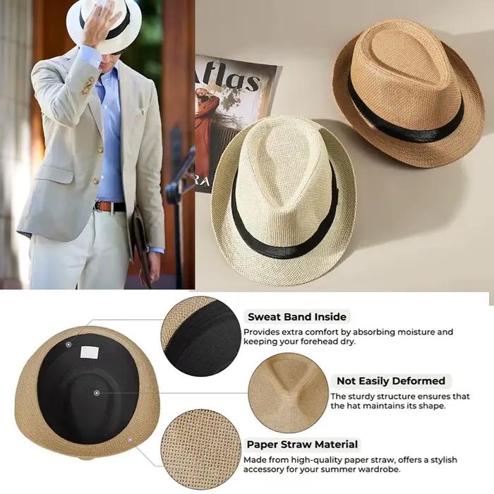64-8PCS Chapeaux de paille