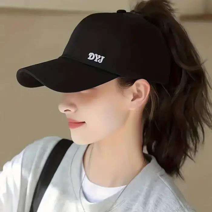 Nouveau chapeau d'été pour femme à ouverture arrière pour queue de cheval