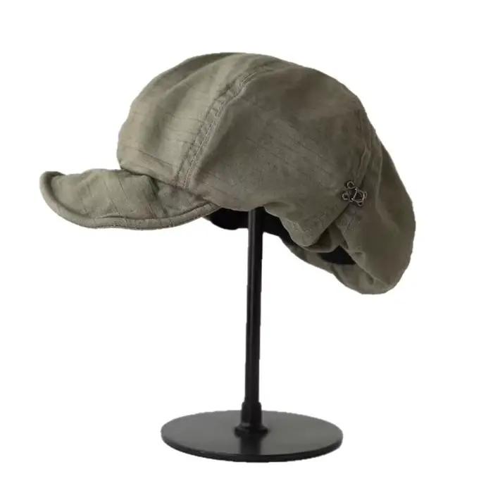 Béret Rétro Littéraire à Large Bord Effet Amincissant pour Femme – Chapeau Décontracté Quotidien Style Japonais pour Dames