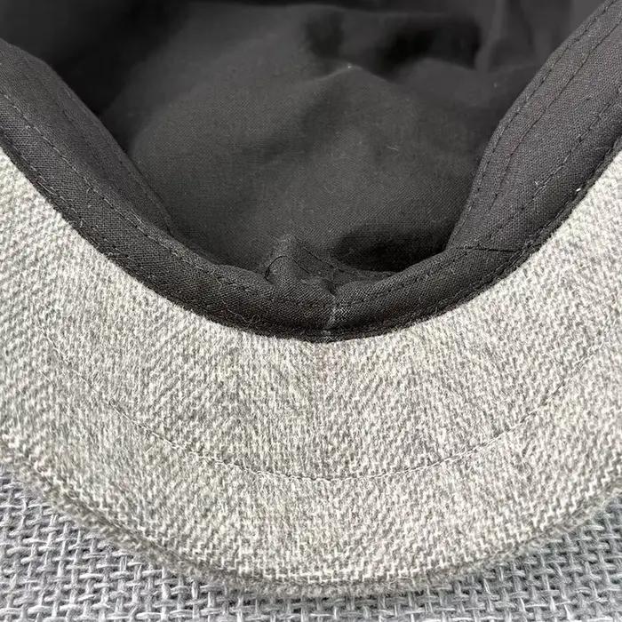 Casquette octogonale grise Vintage laine casquettes de gavroche haute qualité hommes femmes bérets décontracté