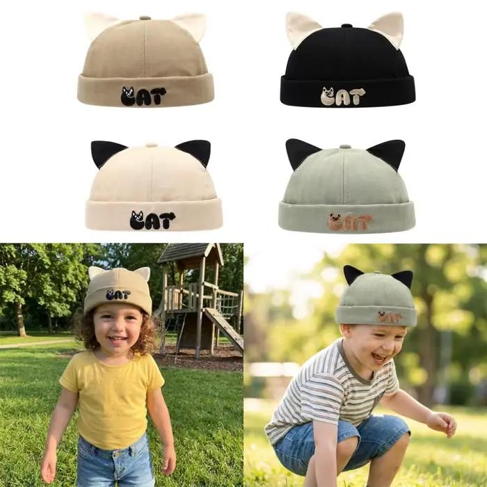 Casquette Docker à oreilles de chat mignonnes