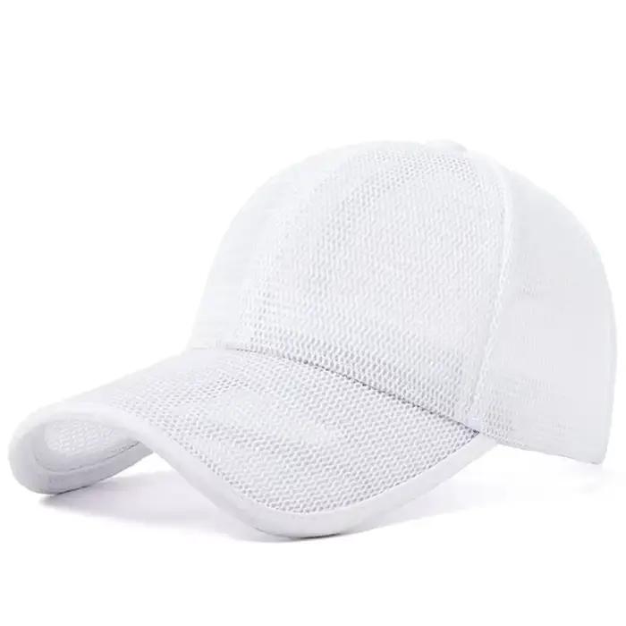 Casquette de camionneur grande taille homme chapeau de soleil maille complète pointe longue 11cm sport plein air couleurs variées