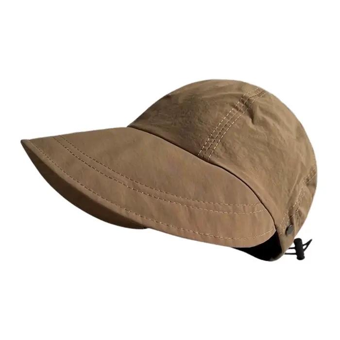 Chapeau de soleil de plage pliable avec cordon de serrage