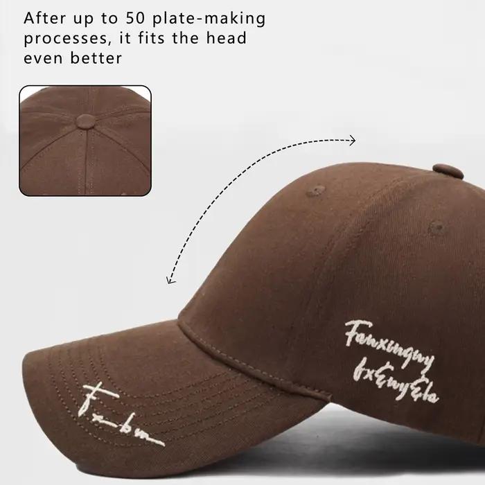 Casquette de baseball à visière profonde et large pour femme