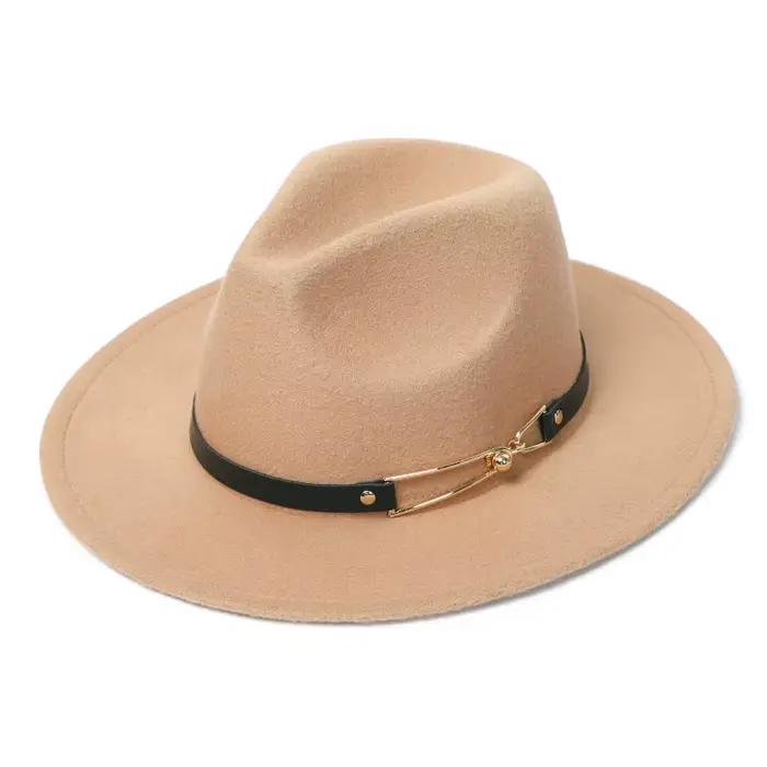 Chapeaux d'hiver en feutre Fedora pour hommes
