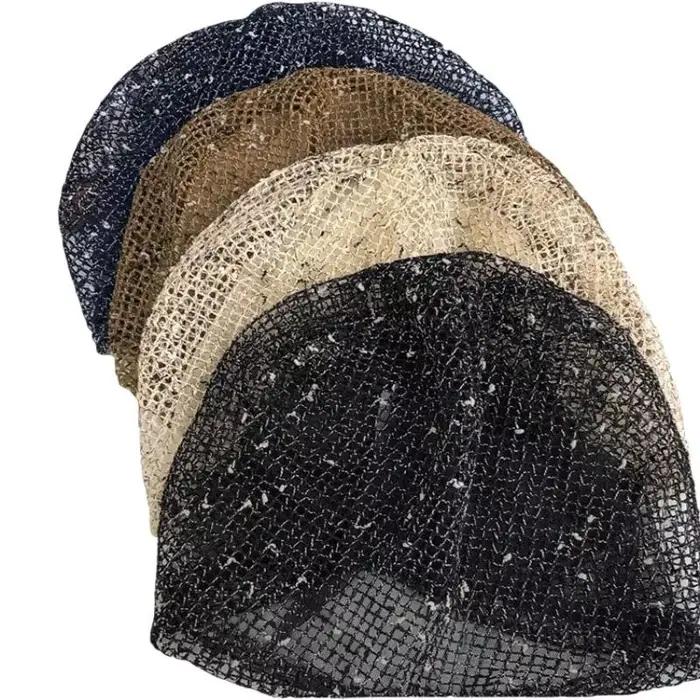 Chapeau coréen ajouré en tricot