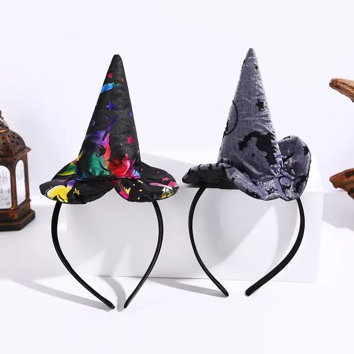 Festival d'Halloween drôle chapeau haut-de-forme bandeau fête vacances décorations DIY pour enfants
