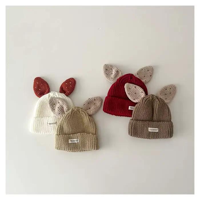 Chapeau bébé lapin avec oreille pour enfants