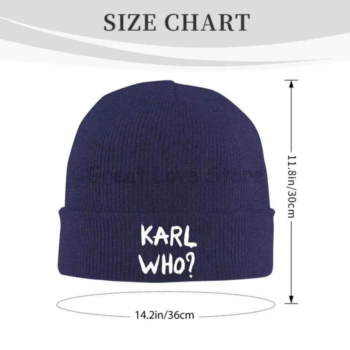 KARL WHO imprimer Bonnet chapeaux Cool tricot chapeau pour hommes femmes hiver chaud Skullies bonnets casquettes