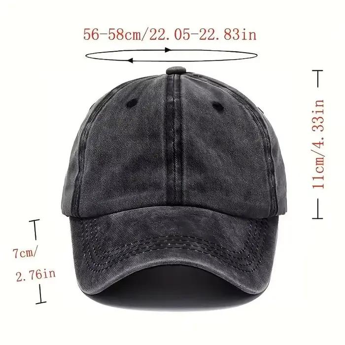 Casquette Snapback Tendance Broderie Tournesol Coton Délavé Vintage Réglable Unisexe Hip Hop Streetwear Chapeau d'Extérieur Cadeau