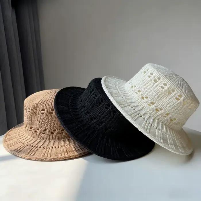 Chapeau de paille respirant à large bord