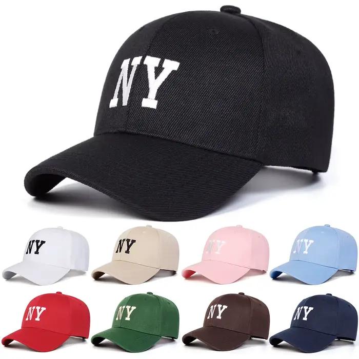 Casquettes de baseball unisexes brodées NY