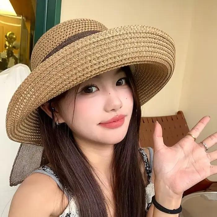 ☂ Chapeau vintage pour femme avec nœud