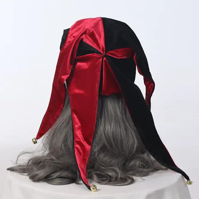 Chapeau de Cosplay de bouffon du moyen âge