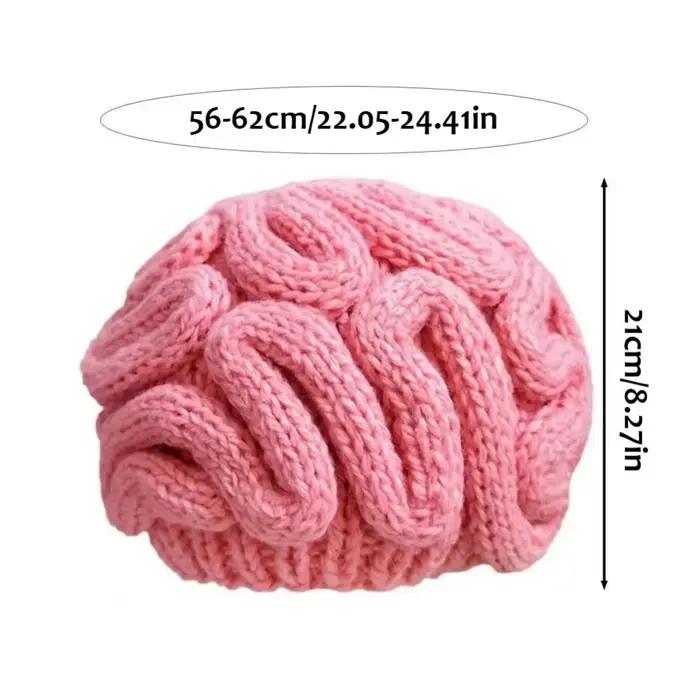 Bonnet en tricot créatif coupe-vent