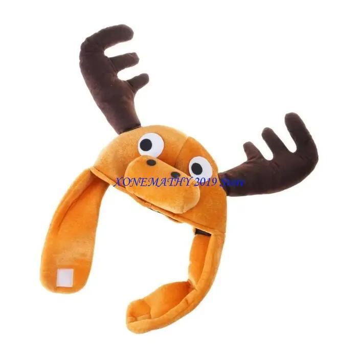 F42F chapeau d'animal dessin animé en peluche