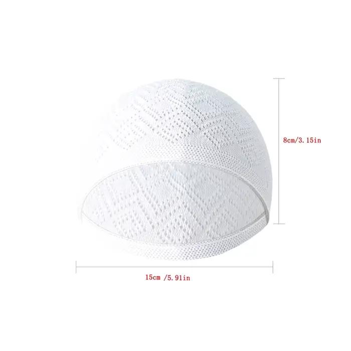 Bonnet tricoté chapeau turc musulman hommes femmes chapeaux de prière unisexe bonnets casquette chaud islamique Ramadan