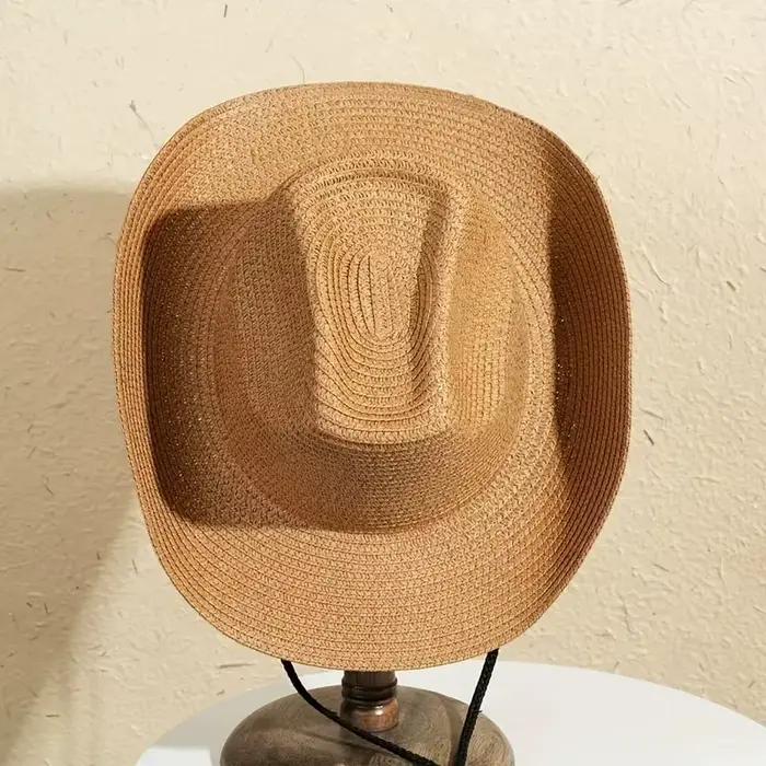 Grand Chapeau de Paille Panama Naturel Taille 56-60cm Nouvelle Collection