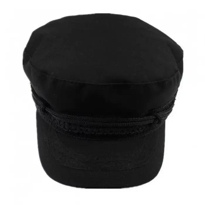 COKK – casquette militaire noire pour femmes