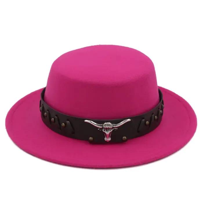 Chapeau haut de forme plat pour hommes et femmes