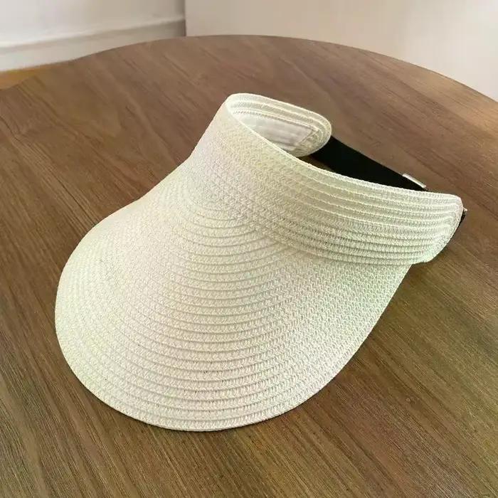 Chapeau de soleil en paille tressée pour femmes : protection UV