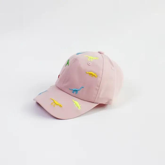 Casquette de Baseball avec Broderie de Dinosaure de Dessin Animé pour Bébé, Chapeau de Soleil Ajustable d'Extérieur pour Enfant Garçon et Fille, Style Sportif, Convient pour Toutes les Saisons