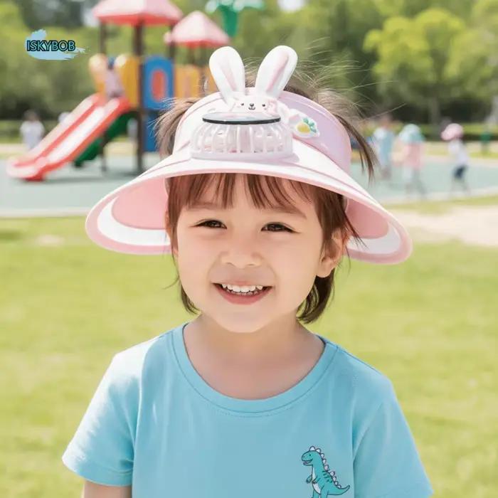 Chapeau de pêche léger à énergie solaire avec protection UV
