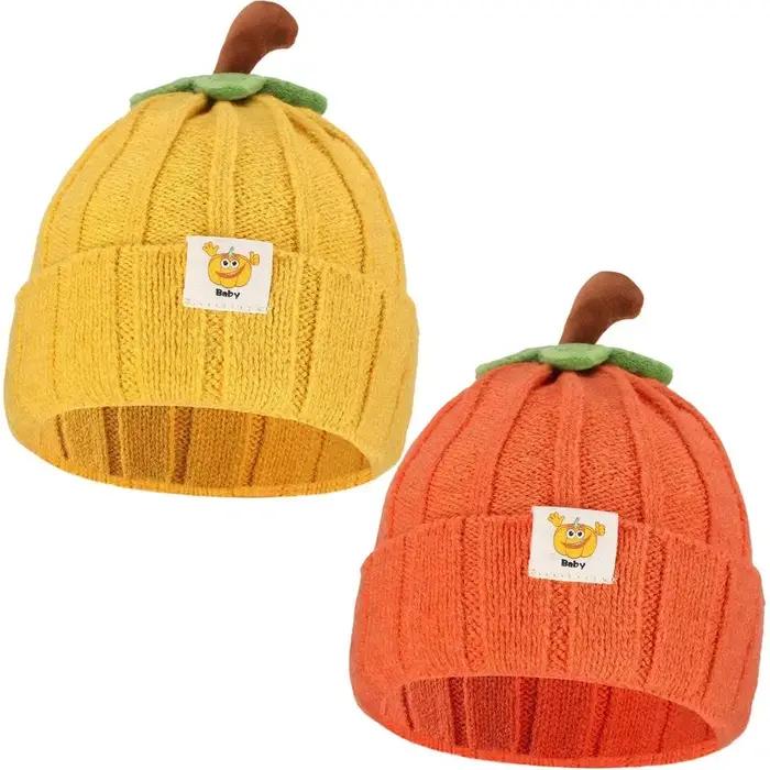 Chapeau d'Halloween en Forme de Citrouille pour Bébé Garçon et Fille