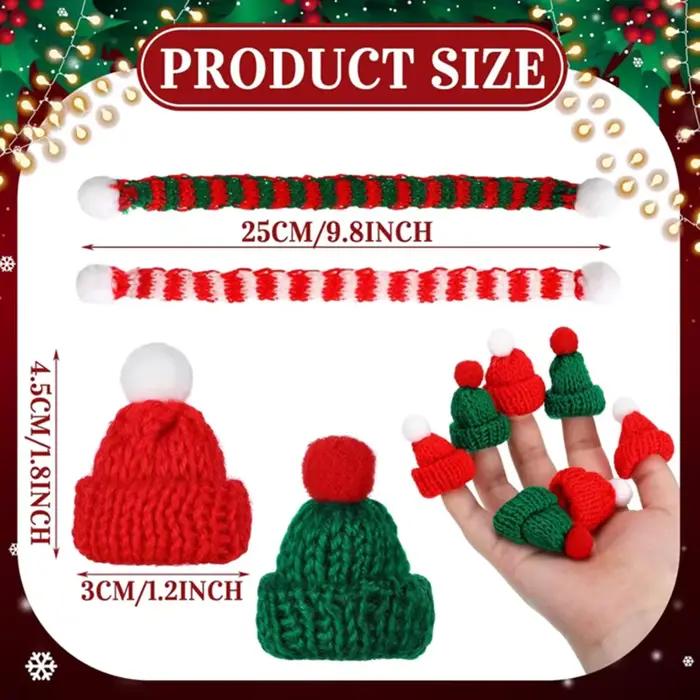 Mini chapeau de noël, Mini écharpe