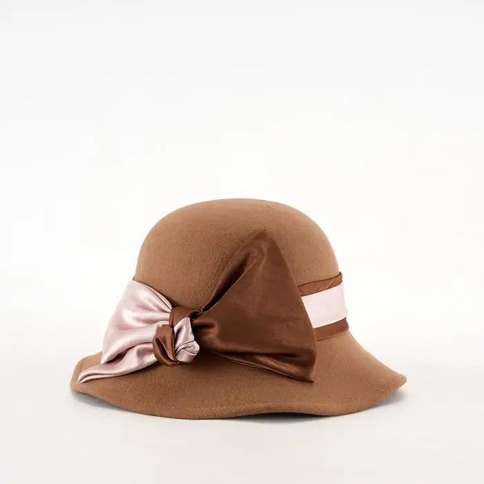 Chapeau en Laine Élégant pour Femme – Style Vintage Tendance Automne Hiver