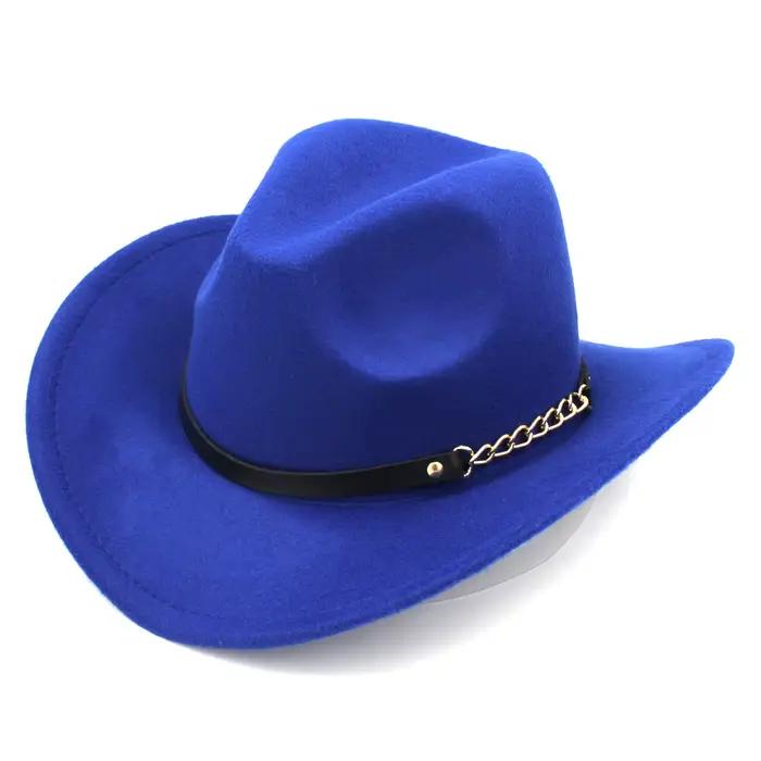 Chapeau de cowboy occidental à large bord