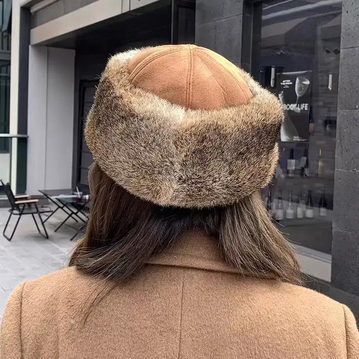 Chapeaux en fourrure véritable pour femmes et hommes