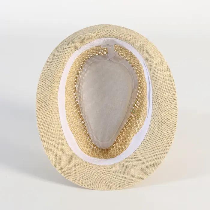 Chapeaux de paille unisexe en coton tricoté pour homme et femme styles Fedora, melon, Panama, Derby et Trilby pour plage et tenues estivales
