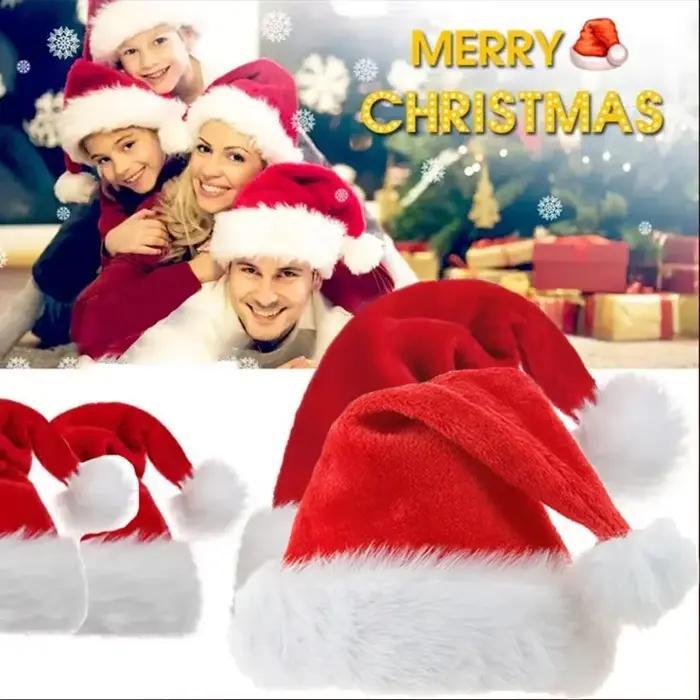 Chapeau de père noël pour adultes et enfants
