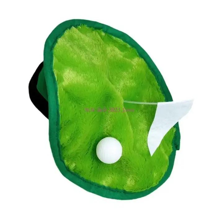 Chapeau golf vert unique avec drapeaux et balle pour homme et femme occasions spéciales activités de loisirs et tenues de golf