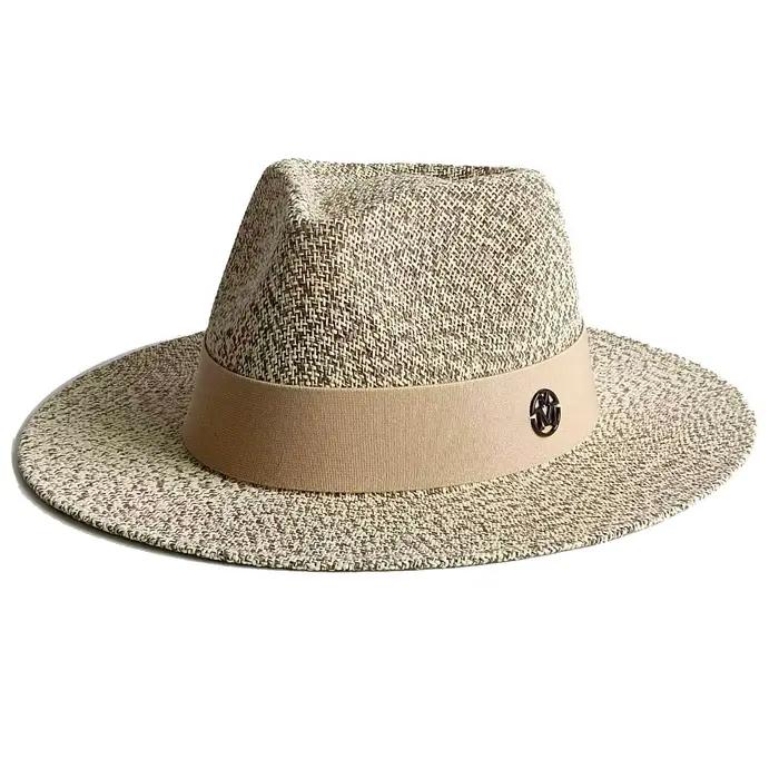 Chapeau Panama chapeau de paille chapeau de Jazz chapeau de plage pare-soleil pour hommes et femmes chapeau de Protection solaire