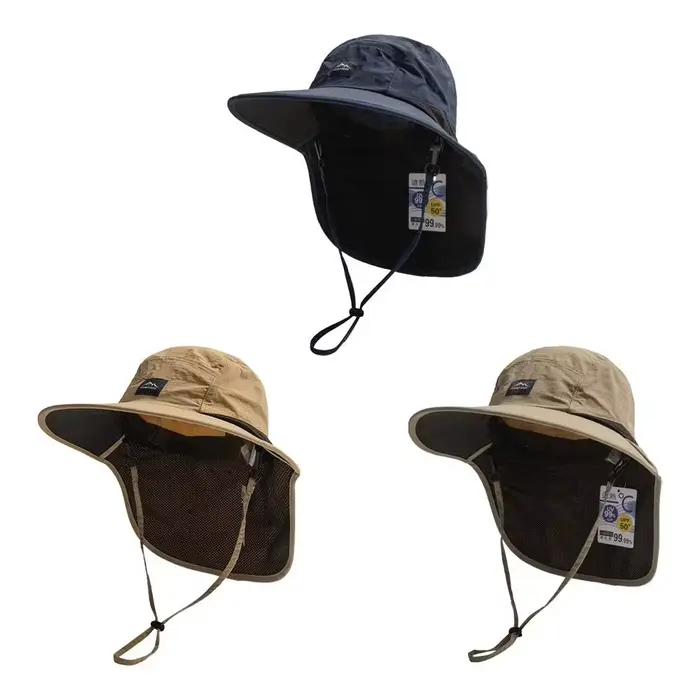 Chapeau de pêcheur anti-UV avec protection du cou