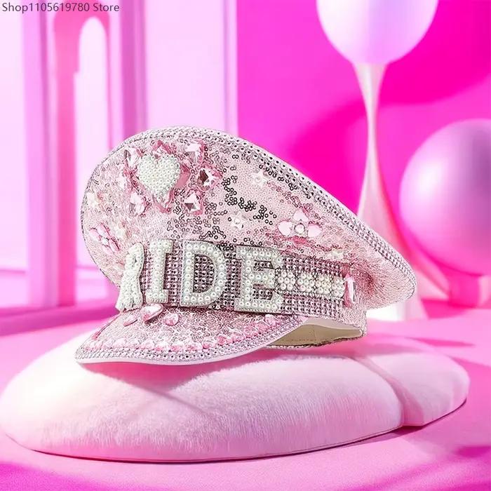 Casquette de Capitaine Rose pour Femme