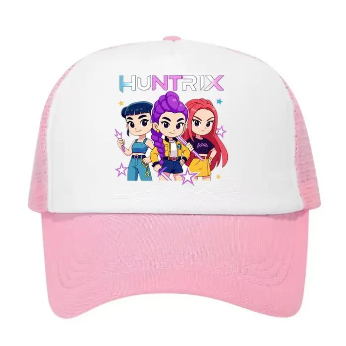 Casquette de baseball unisexe réglable en maille imprimée KPOP Demon Hunters