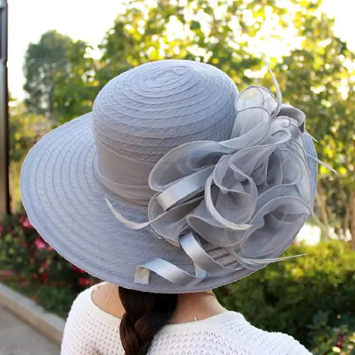 Chapeau d'église en maille pour femmes