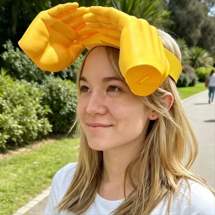 Chapeau Pare-Soleil Palmier 2026 Nouvelle Collection Été – Bandeau Amusant en Forme