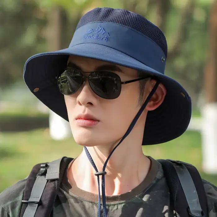 Chapeau de pêche portable pour hommes
