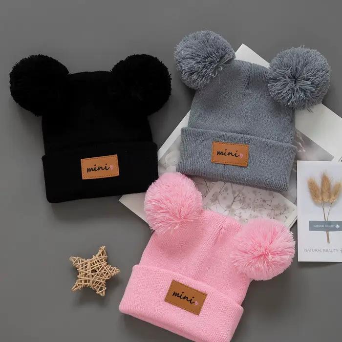 Bonnet tricoté pour enfants de 0 à 3 ans