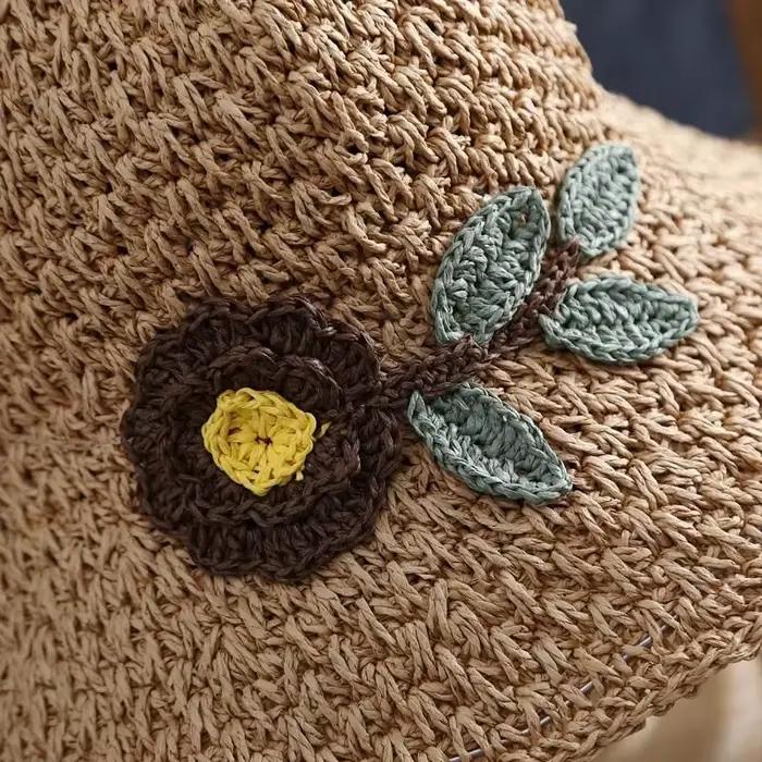 Chapeau de paille d'été pour femmes