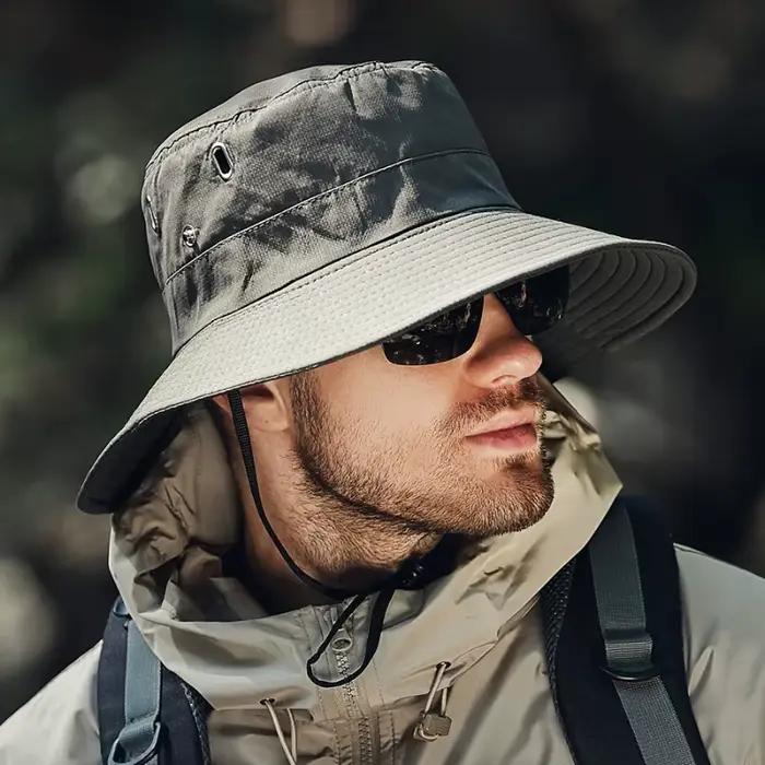 Nouveau chapeau de soleil à large bord pour homme
